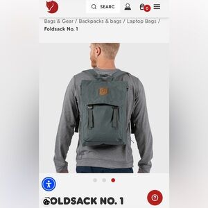 Fjallraven Foldsack No. 1 RED Backpack